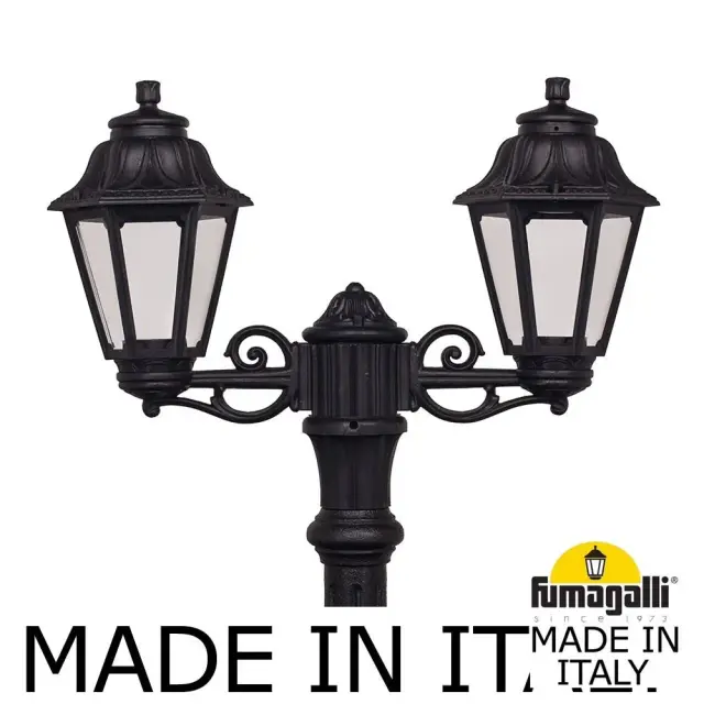 Фонарный столб Fumagalli E22.157.S20.AXE27 ANNA — черный, ракурс 2