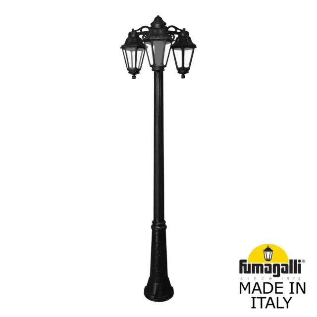 Фонарный столб Fumagalli E22.157.S30.AXE27DN ANNA — черный