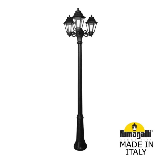 Фонарный столб Fumagalli E22.157.S30.AXE27 ANNA — черный