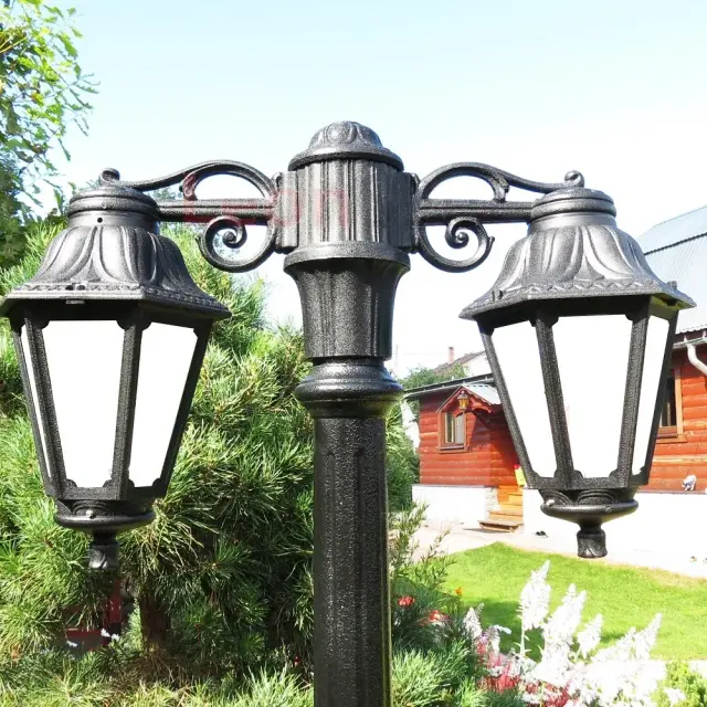 Фонарный столб Fumagalli E22.158.S20.AXE27DN ANNA — черный, ракурс 2