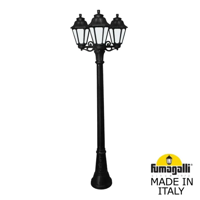 Фонарный столб Fumagalli E22.158.S30.AXE27 ANNA — черный