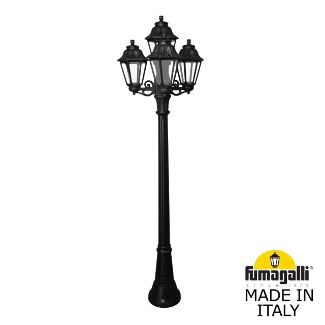 Фонарный столб Fumagalli E22.158.S31.AXE27 ANNA — черный