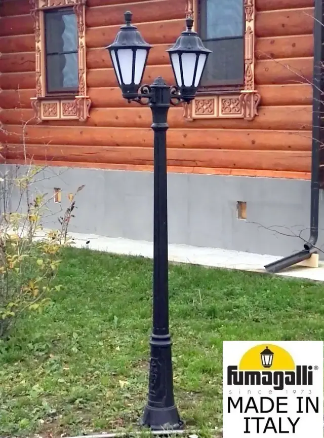 Фонарный столб Fumagalli E26.156.S20.AYE27 RUT — черный, ракурс 2