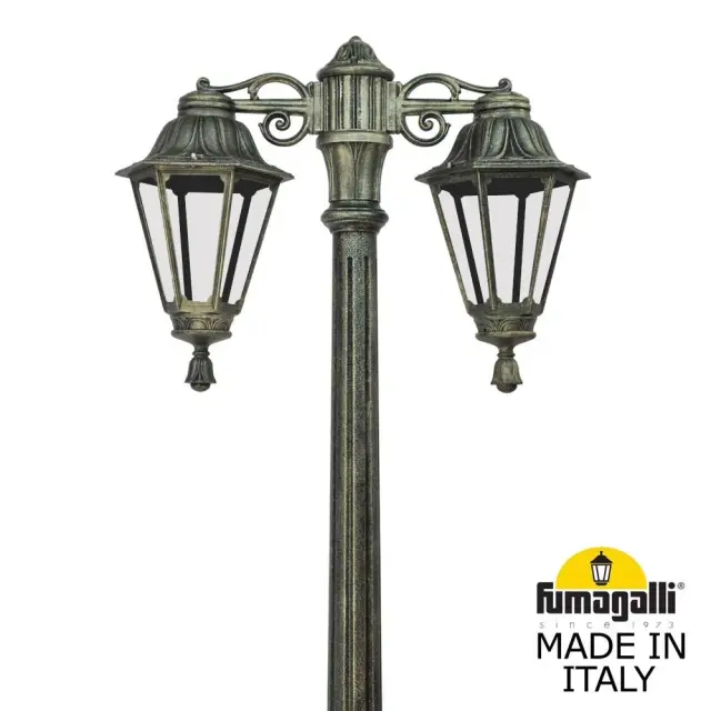 Фонарный столб Fumagalli E26.156.S20.BXE27DN RUT — бронза, ракурс 2