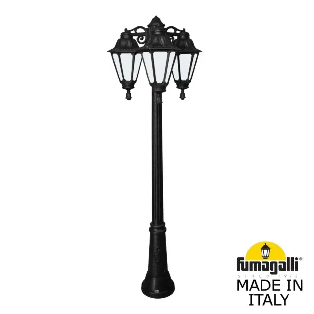Фонарный столб Fumagalli E26.156.S30.AYE27DN RUT — черный