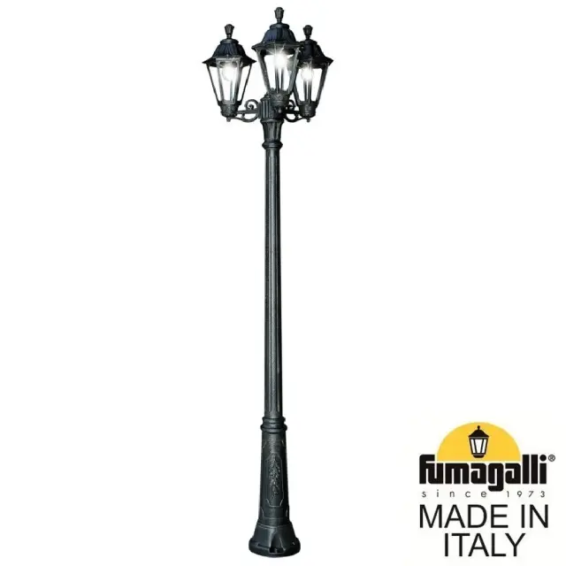 Фонарный столб Fumagalli E26.157.S30.AXE27 RUT — черный, ракурс 2