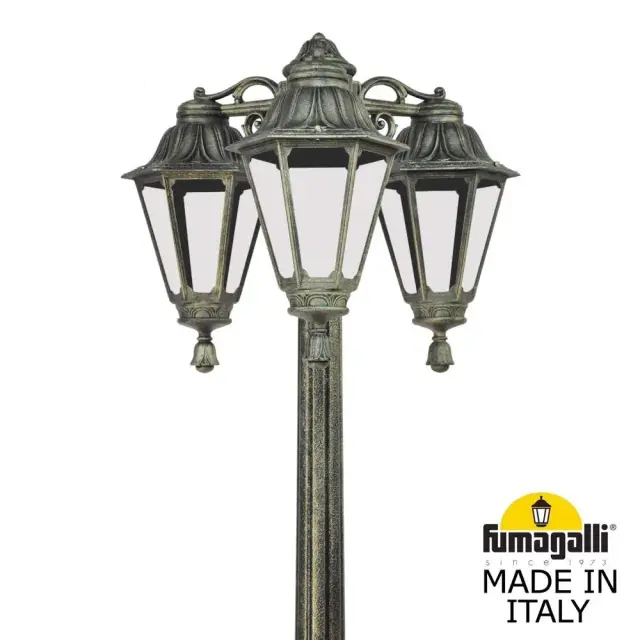 Фонарный столб Fumagalli E26.157.S30.BXE27DN RUT — бронза, ракурс 2
