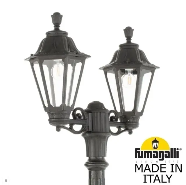Фонарный столб Fumagalli E26.158.S20.AXE27 RUT — черный, ракурс 2