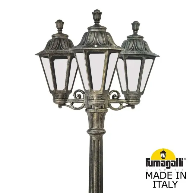 Фонарный столб Fumagalli E26.158.S30.BXE27 RUT — бронза, ракурс 2