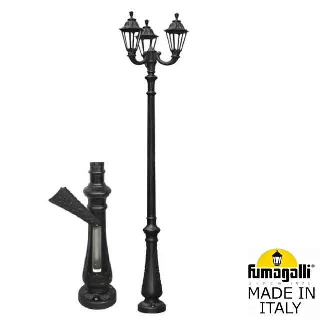 Фонарный столб Fumagalli E26.202.R30.AXE27 RUT — черный