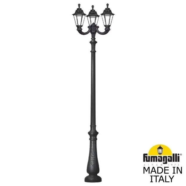 Фонарный столб Fumagalli E26.202.R30.AXE27 RUT — черный, ракурс 5