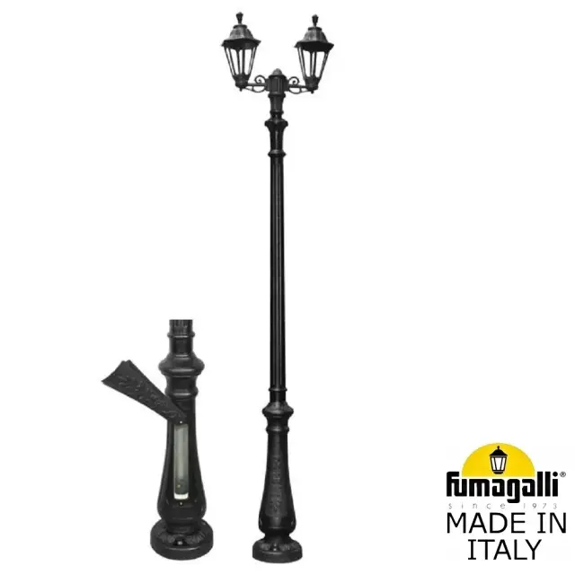 Фонарный столб Fumagalli E26.202.S20.AXE27 RUT — черный