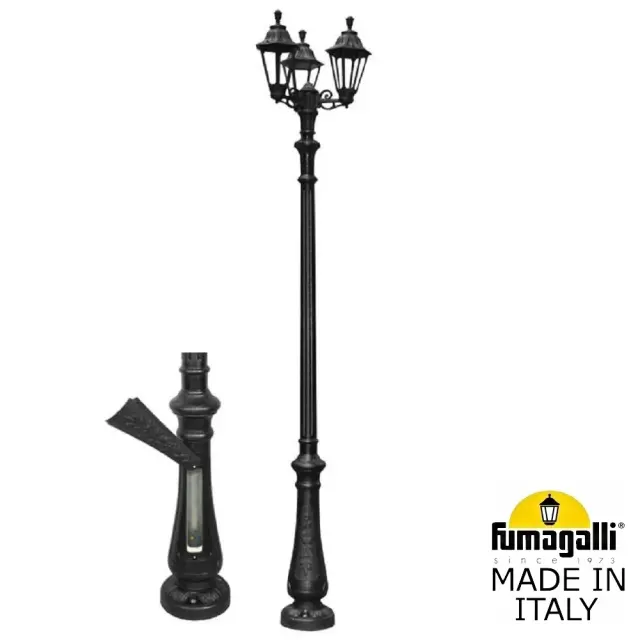 Фонарный столб Fumagalli E26.202.S30.AXE27 RUT — черный