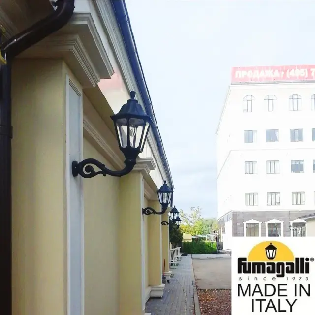 Уличный светильник Fumagalli E35.171.000.AXH27 NOEMI — черный, ракурс 2