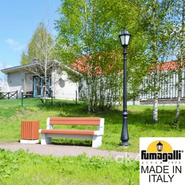Фонарный столб Fumagalli E35.202.000.AYH27 NOEMI — черный, ракурс 2