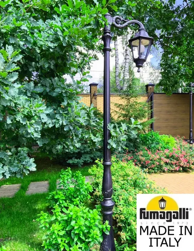 Фонарный столб Fumagalli E35.205.M10.AXH27 NOEMI — черный, ракурс 2