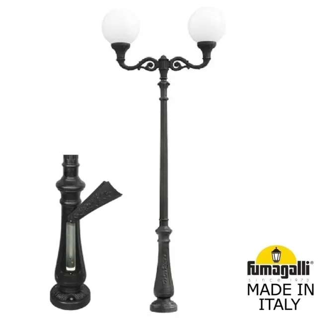 Фонарный столб Fumagalli G40.202.M20.AYE27 GLOBE 400 — черный