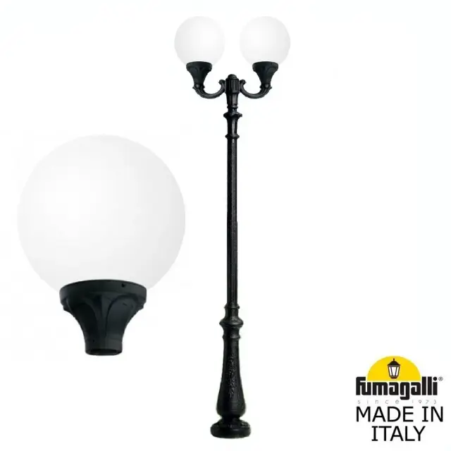 Фонарный столб Fumagalli G40.202.R20.AYE27 GLOBE 400 — черный