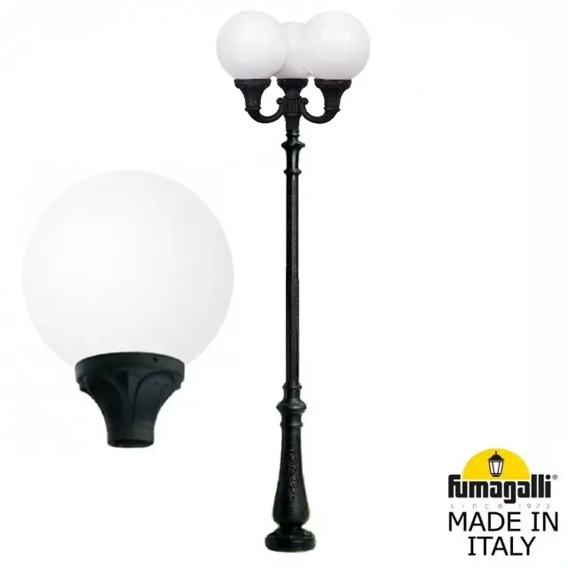Фонарный столб Fumagalli G40.202.R30.AYE27 GLOBE 400 — черный