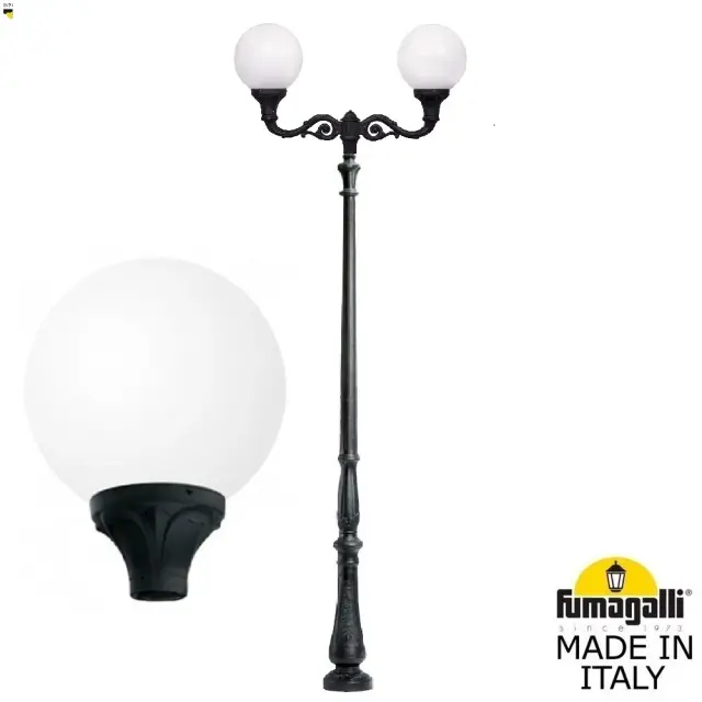 Фонарный столб Fumagalli G40.205.M20.AYE27 GLOBE 400 — черный