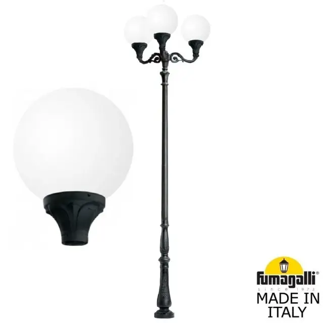 Фонарный столб Fumagalli G40.208.M30.AYE27 GLOBE 400 — черный