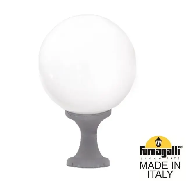 Наземный уличный светильник Fumagalli G41.115.000.LYE27 GLOBE 400 modern — серый
