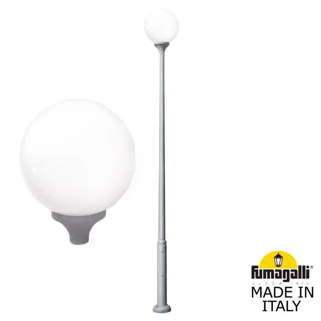 Фонарный столб Fumagalli G41.372.000.LYE27 GLOBE 400 modern — серый
