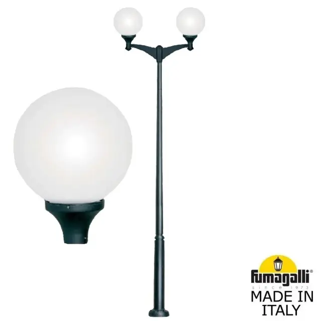 Фонарный столб Fumagalli G41.372.A20.AYE27 GLOBE 400 modern — черный