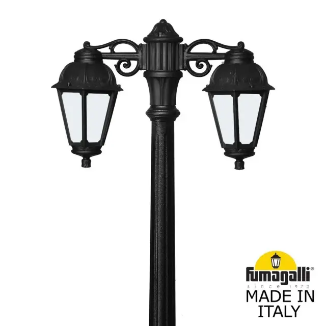 Наземный уличный светильник Fumagalli K22.156.S20.AYE27DN SABA — черный, ракурс 2