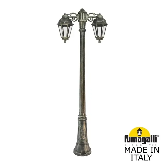 Наземный уличный светильник Fumagalli K22.156.S20.BXE27DN SABA — бронза