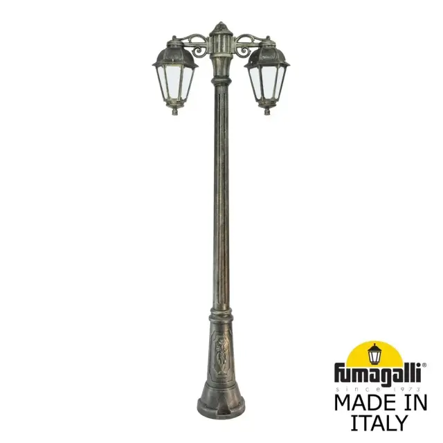 Наземный уличный светильник Fumagalli K22.156.S20.BYE27DN SABA — бронза