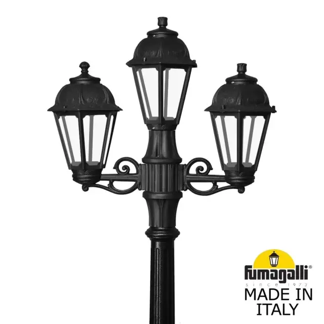 Фонарный столб Fumagalli K22.156.S21.AXE27 SABA — черный, ракурс 2