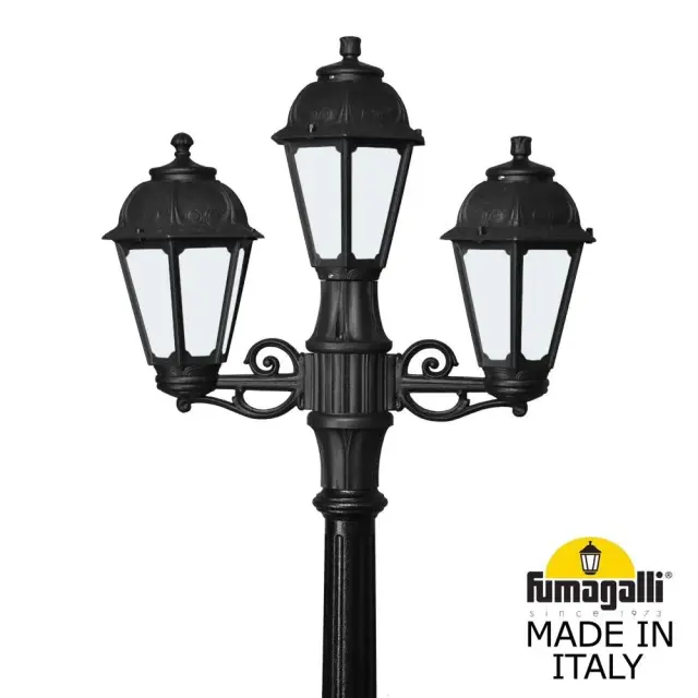 Фонарный столб Fumagalli K22.156.S21.AYE27 SABA — черный, ракурс 2