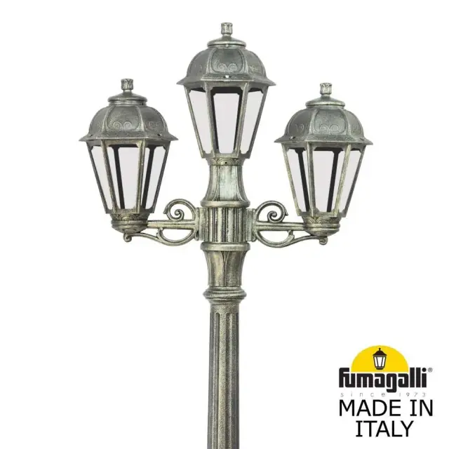 Фонарный столб Fumagalli K22.156.S21.BXE27 SABA — бронза, ракурс 2