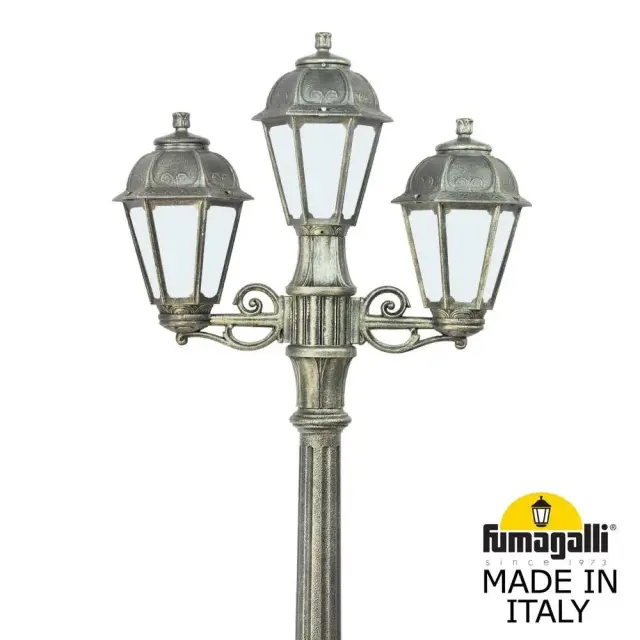 Фонарный столб Fumagalli K22.156.S21.BYE27 SABA — бронза, ракурс 2