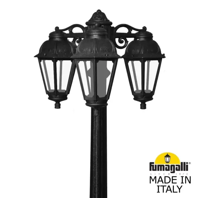 Наземный уличный светильник Fumagalli K22.156.S30.AXE27DN SABA — черный, ракурс 2