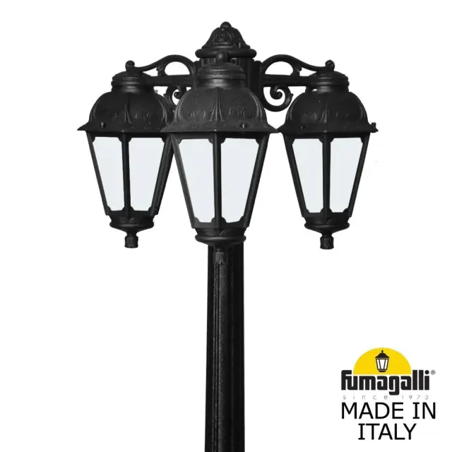 Наземный уличный светильник Fumagalli K22.156.S30.AYE27DN SABA — черный, ракурс 2