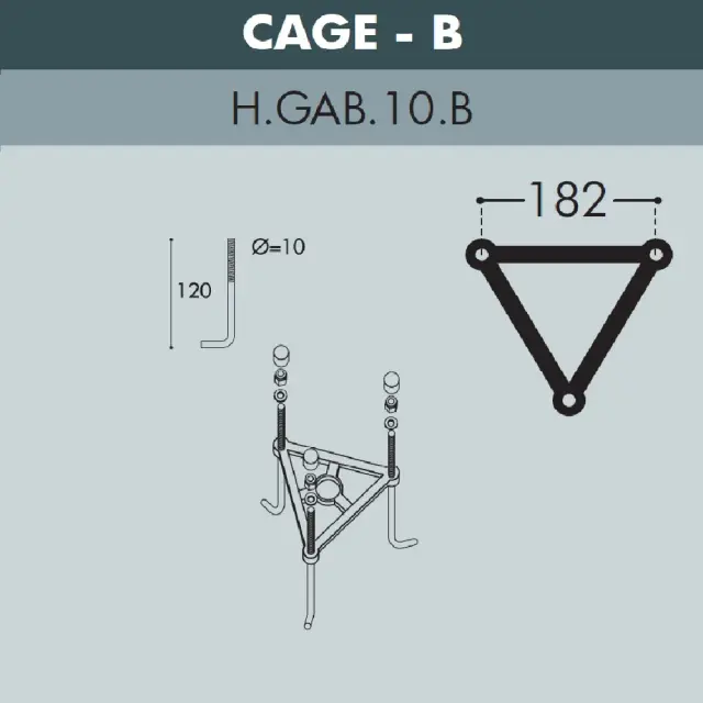 Наземный уличный светильник Fumagalli K22.156.S30.AYE27DN SABA — черный, ракурс 5
