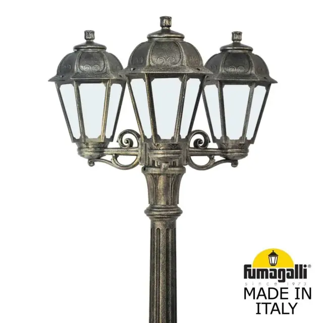 Фонарный столб Fumagalli K22.156.S30.BYE27 SABA — бронза, ракурс 2