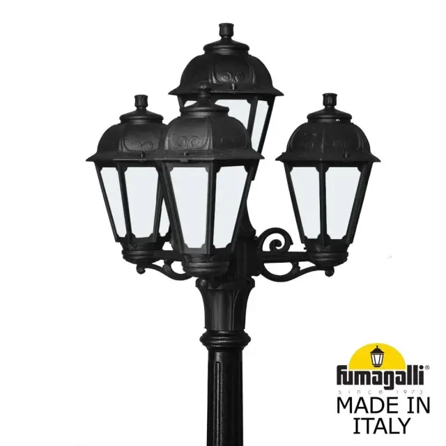 Фонарный столб Fumagalli K22.158.S31.AYE27 SABA — черный, ракурс 2