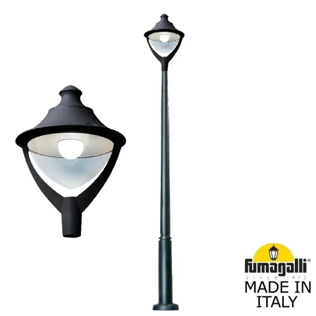 Фонарный столб Fumagalli P50.362.000.AXH27 BEPPE — черный