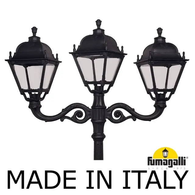 Фонарный столб Fumagalli U33.202.M21.AYH27 SIMON — черный, ракурс 2