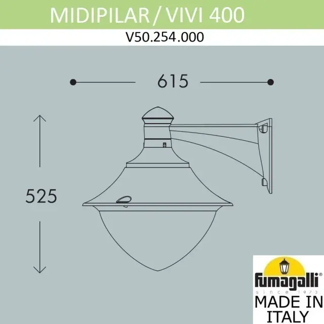 Уличный светильник Fumagalli V50.254.000.AXH27 VIVI — черный, ракурс 2