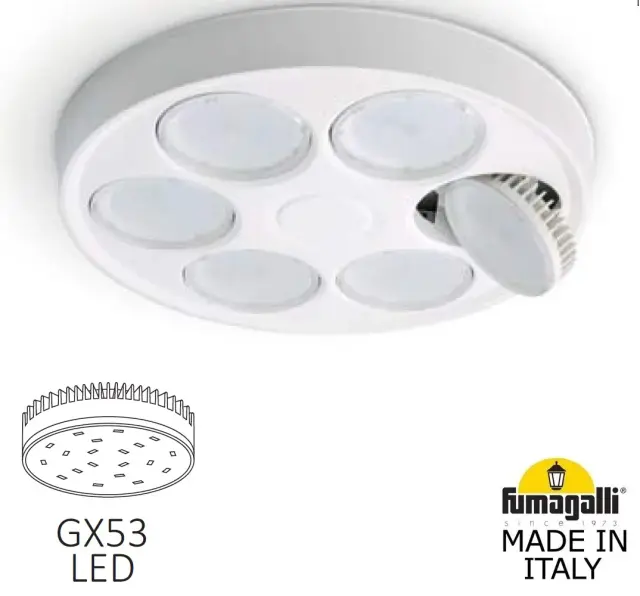 Фонарный столб Fumagalli V50.372.A20.LXD6L VIVI — серый, ракурс 2