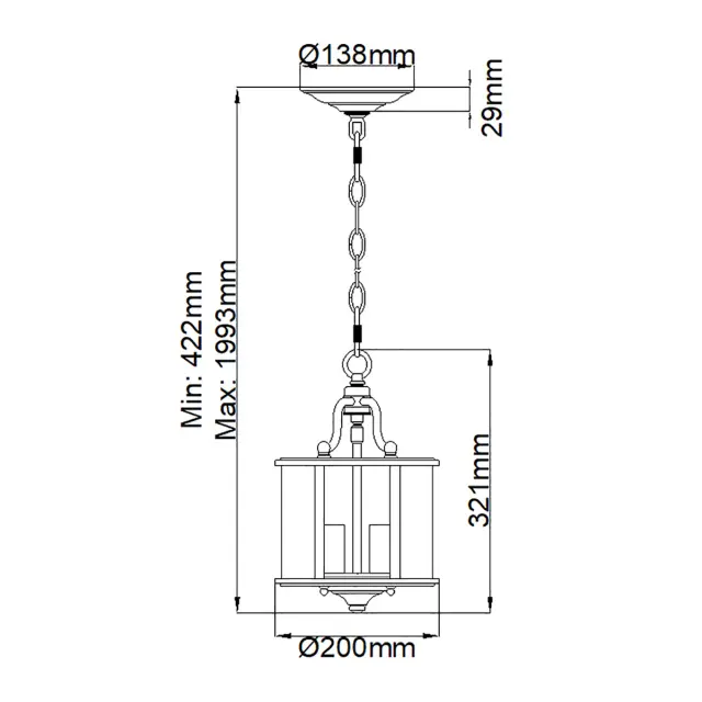 Люстра Hinkley HK-GENTRY-P-S-PN — хром, ракурс 6