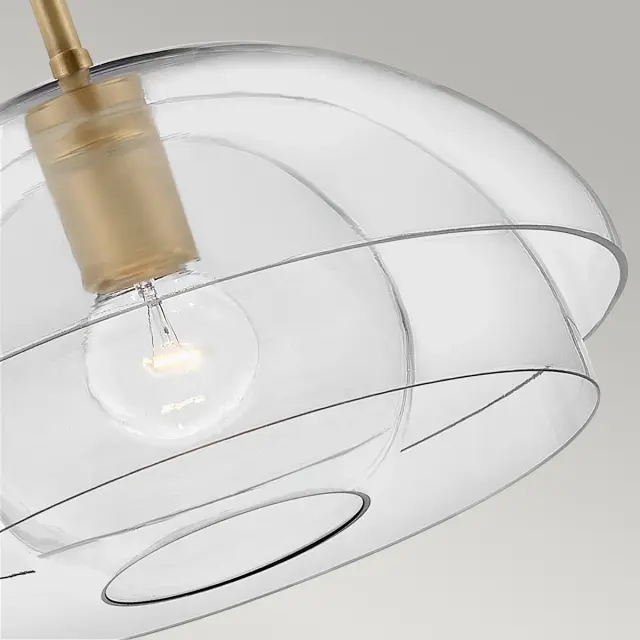 Светильник Hinkley QN-LOTUS-P-HBR — латунь, ракурс 4