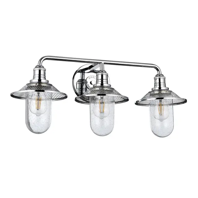 Светильник для ванной комнаты Hinkley QN-RIGBY3-BATH-PC — хром, ракурс 2