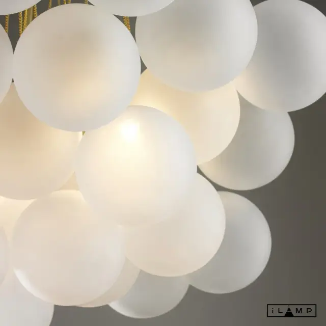 Люстра iLamp 10099P/3-D800 GL-WH GLOBE — золотой, ракурс 5