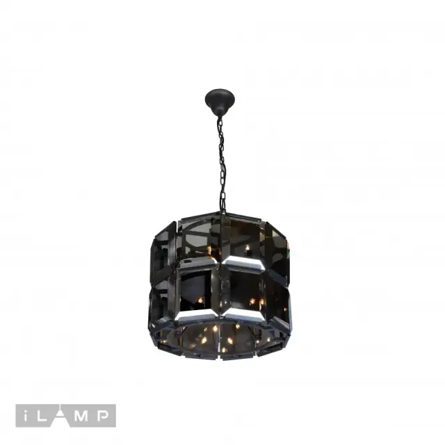 Люстра iLamp 10490-5+5P BK PANORAMA — черный, ракурс 2