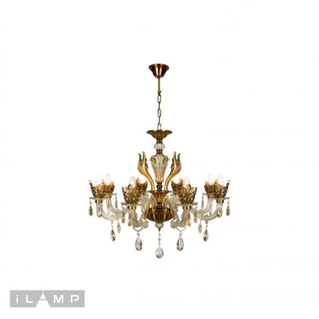 Люстра iLamp 61078-8 BR ASIA — бронза